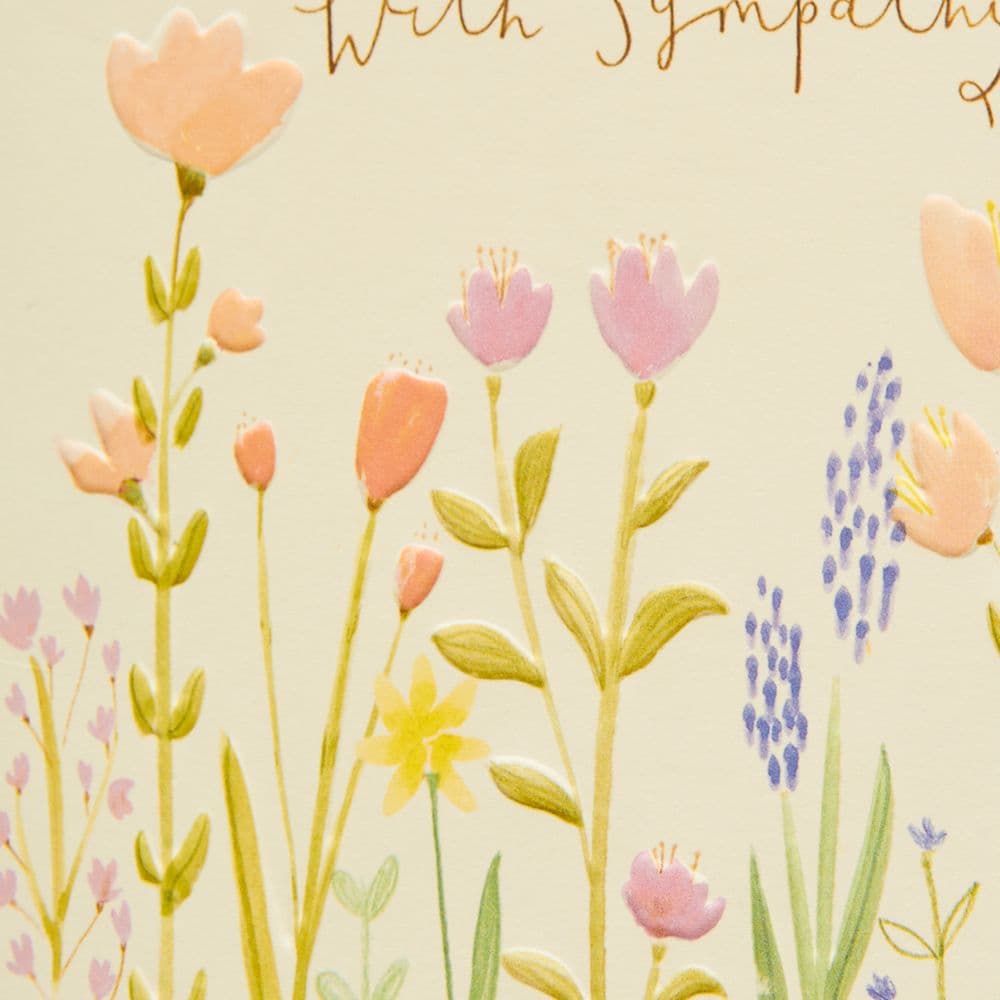 Whimsy Long Stemmed Flowers Sympathy Card Fourth Alternate Image width=&quot;1000&quot; height=&quot;1000&quot;