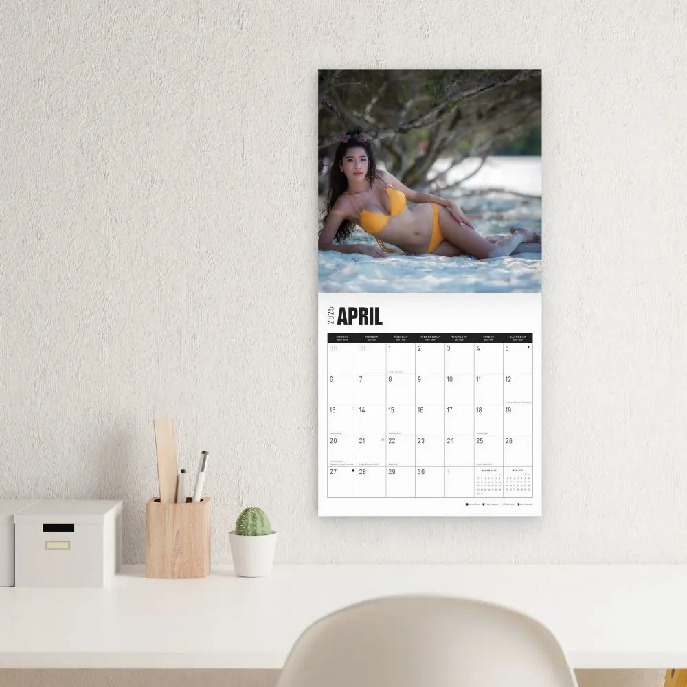 Asian Babes 2025 Wall Calendar