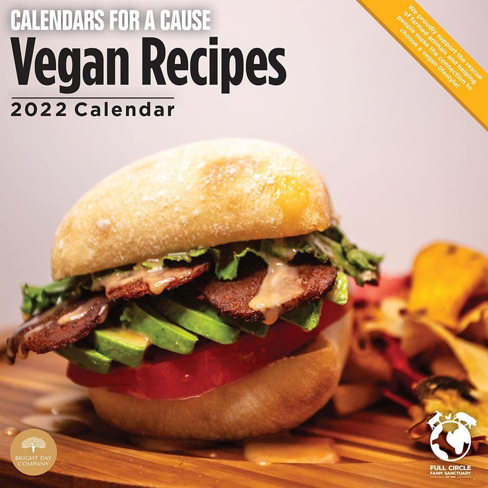 Vegan Recipes 2022 Wall Calendar