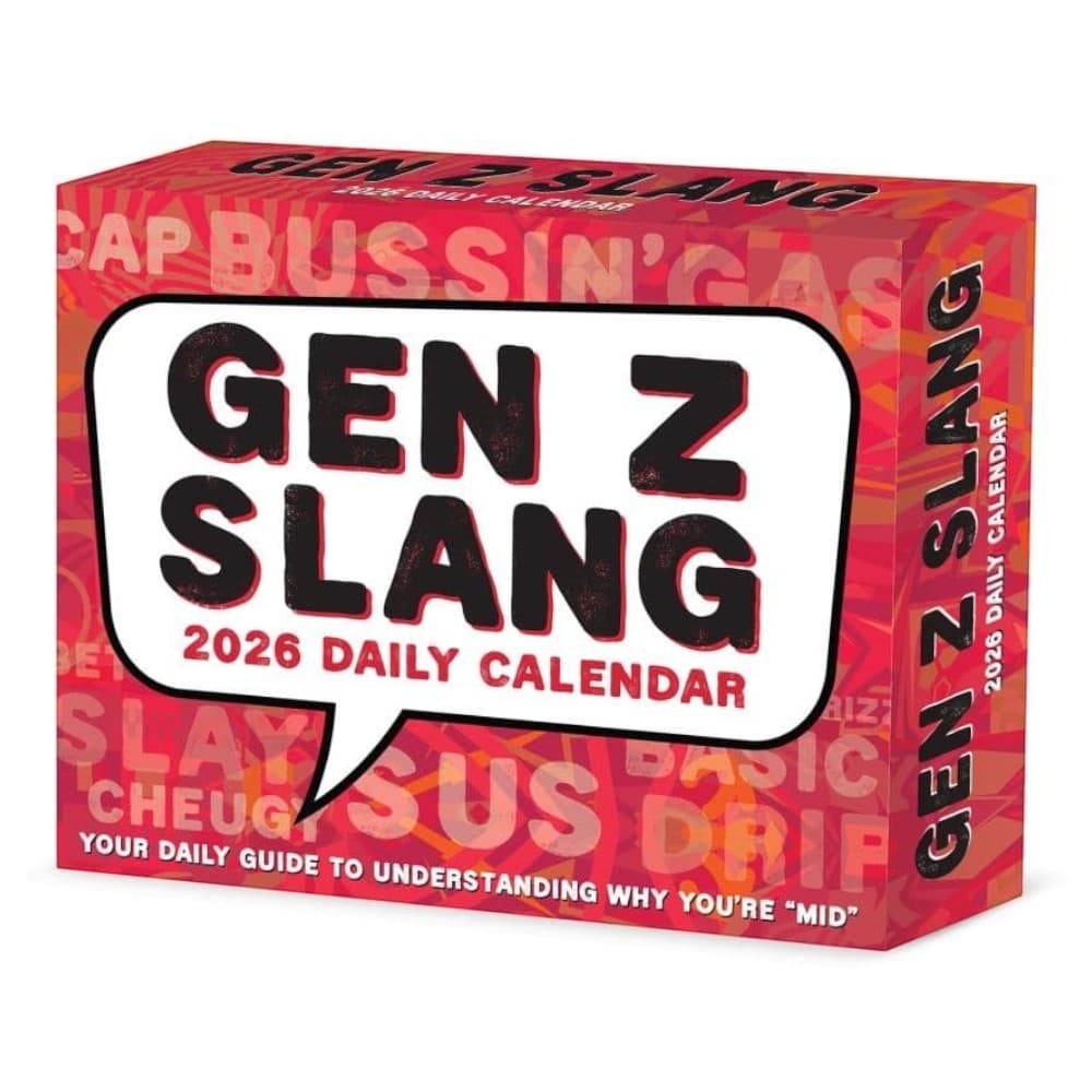 image Gen Z Slang 2026 Desk Calendar Main Product Image