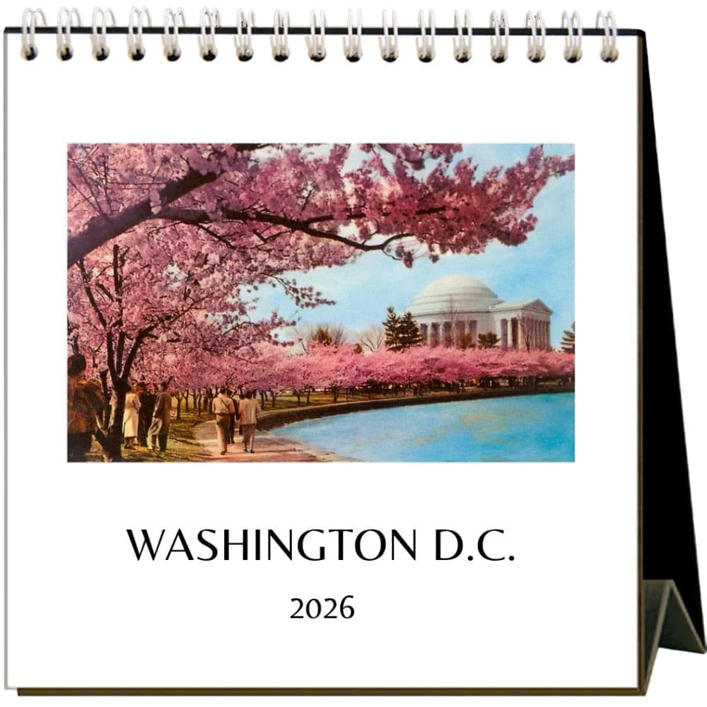 Washington DC Nostalgic 2026 Easel Desk Calendar Main Product Image