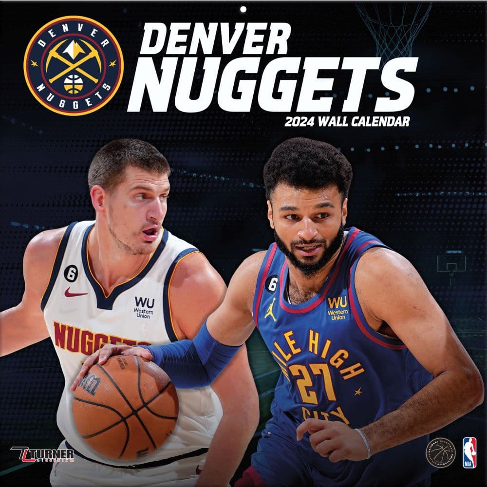NBA Denver Nuggets 2024 Wall Calendar