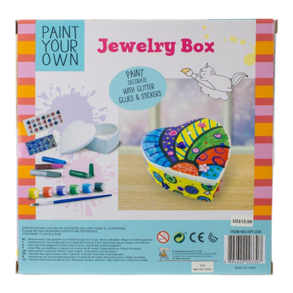 Jewelry Box Paint Your Own First Alternate Image