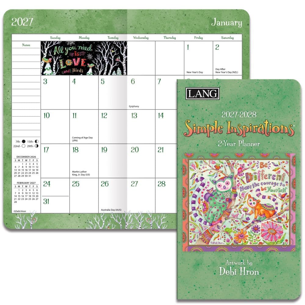 Simple Inspirations 2027 2-Year Pocket Planner by Debi Hron Second Alternate Image