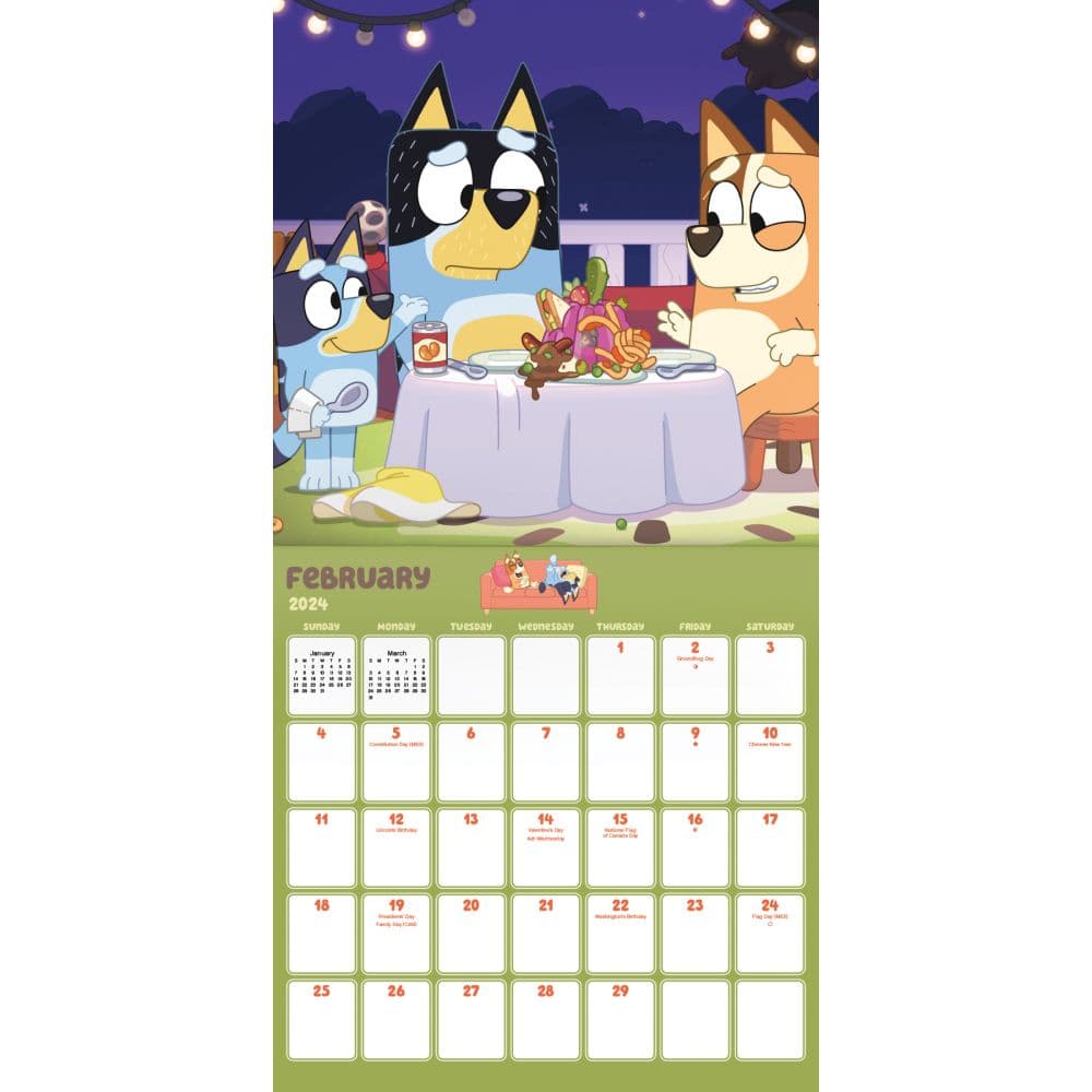 Disney Bluey 2024 Wall Calendar