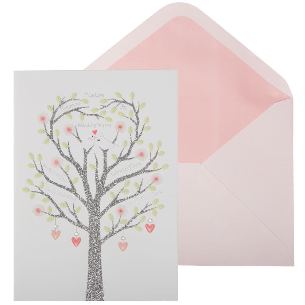 Two Birds in Tree Wedding Card Main Product Image width=&quot;1000&quot; height=&quot;1000&quot;