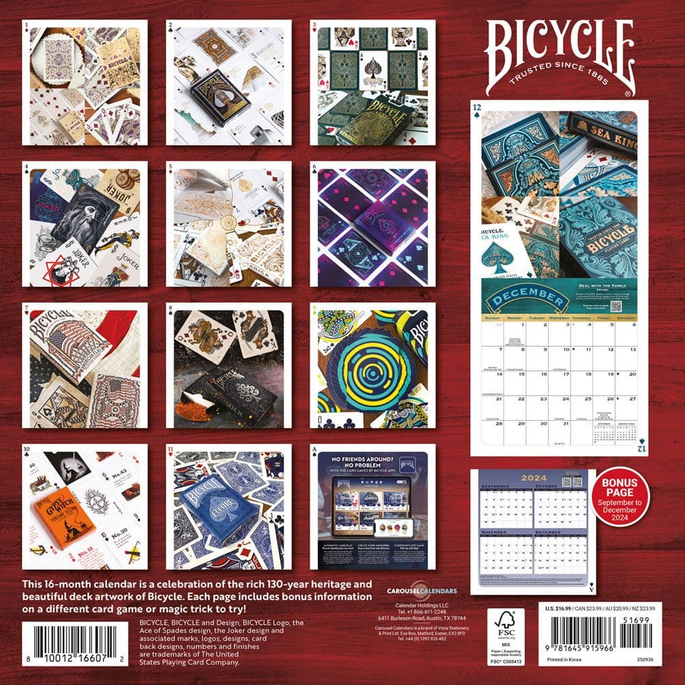 Bicycle Cards Art 2025 Wall Calendar First Alternate Image width=&quot;1000&quot; height=&quot;1000&quot;