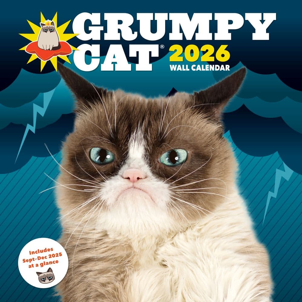 Grumpy Cat 2026 Wall Calendar Main Product Image