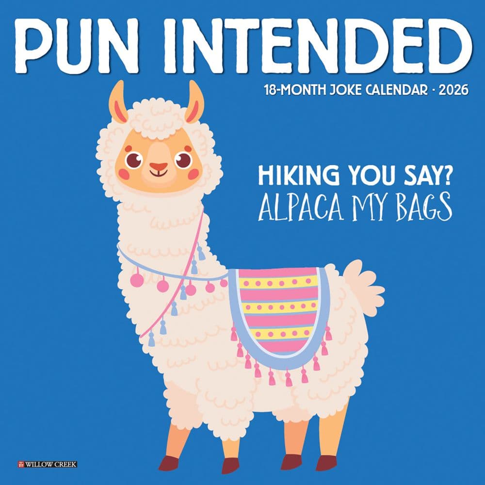 Pun Intended 2026 Mini Wall Calendar Main Image