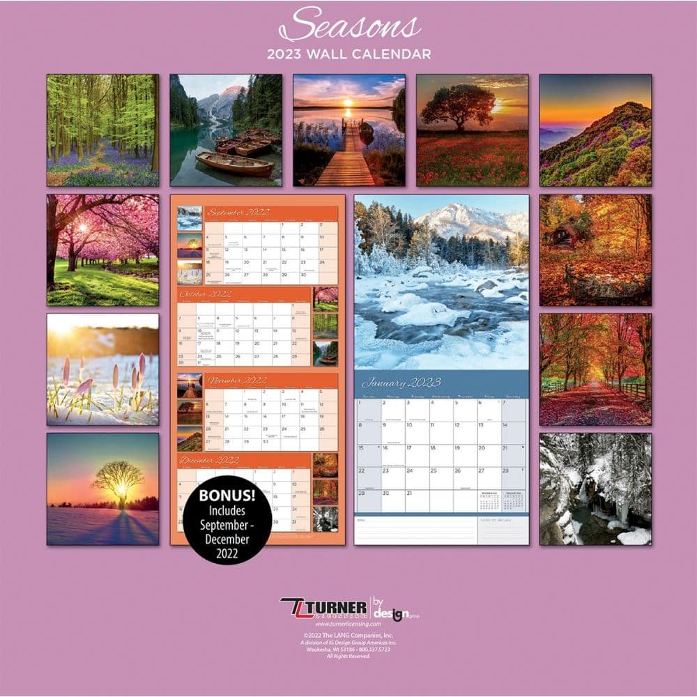 2023 Mini Wall Calendar Seasons Photo 2023 Mini Wall Calendar