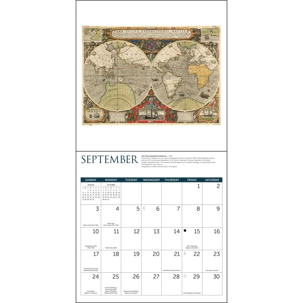 Antique Maps 2023 Wall Calendar - Calendars.com