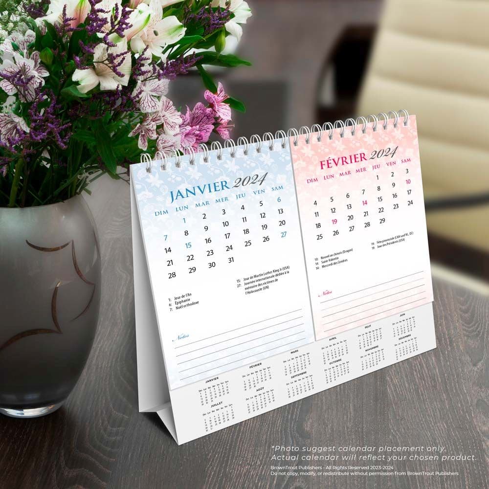 Motifs 2024 Easel Desk Calendar