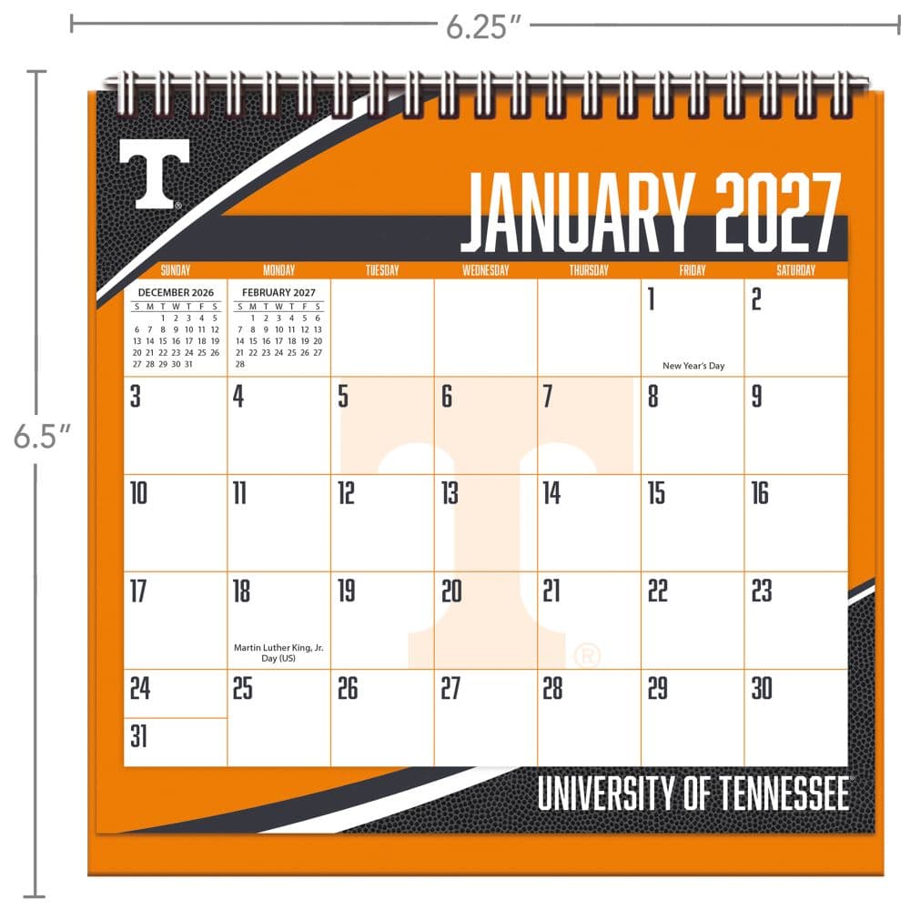 Tennessee Volunteers 2027 Easel Desk Calendar Second Alternate Image
