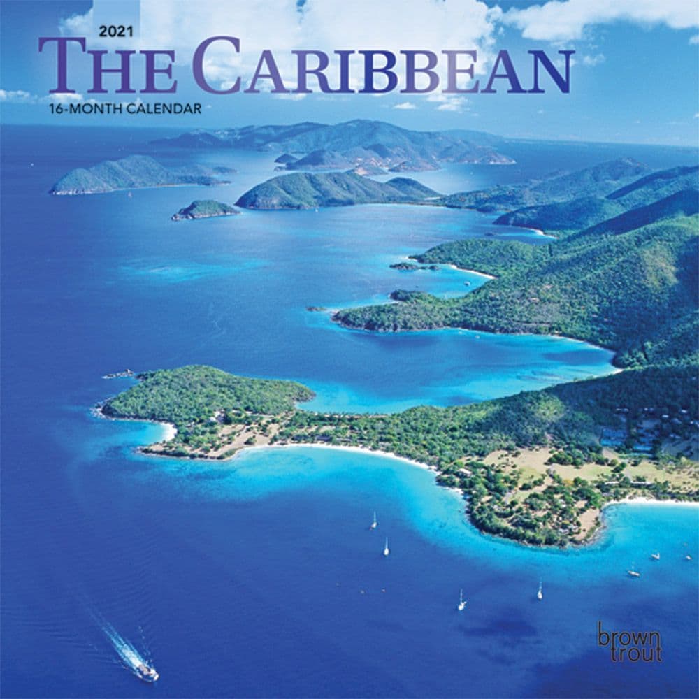 Caribbean Mini Wall Calendar