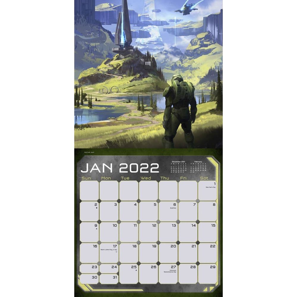 Calendrier Mma 2023 Halo: Infinite 2022 Wall Calendar - Calendars.com