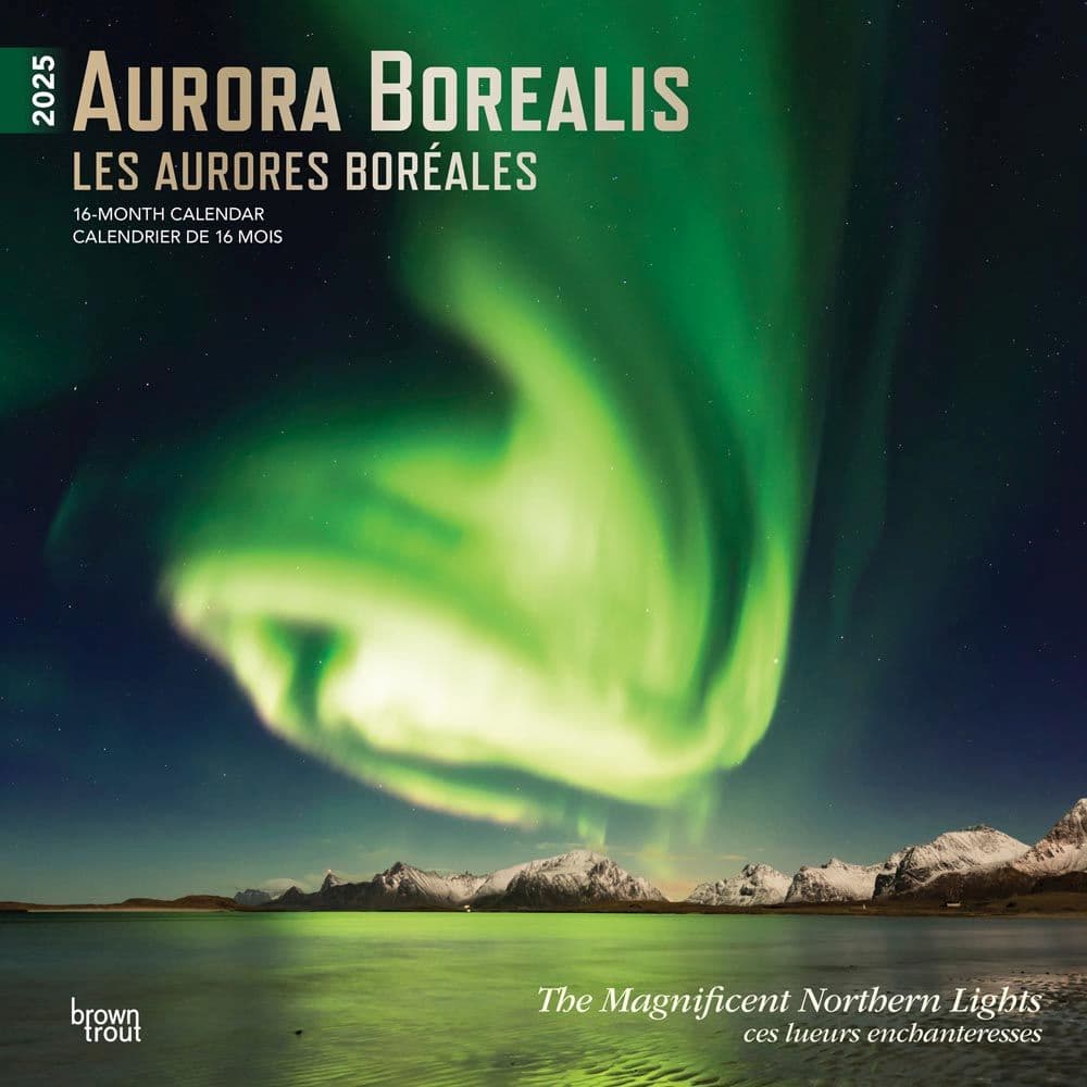 Aurora Borealis 2025 Wall Calendar - Calendars.com