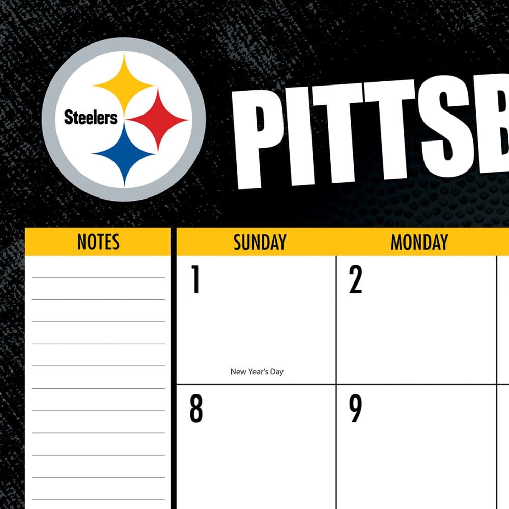 NFL Pittsburgh Steelers 2023 Desk Pad - Calendars.com