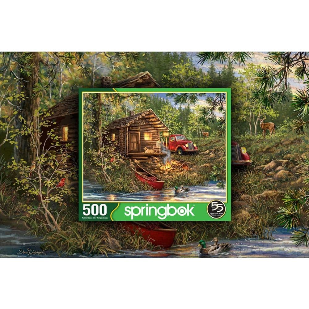Cozy Cabin Retreat 500 Piece Puzzle Fifth Alternate Image