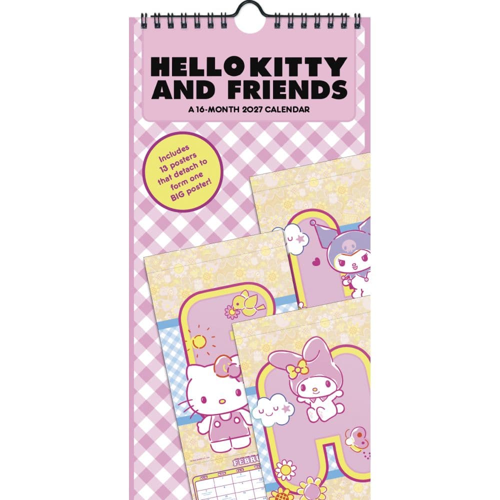 Hello Kitty and Friends 2027 Slim Wall Calendar