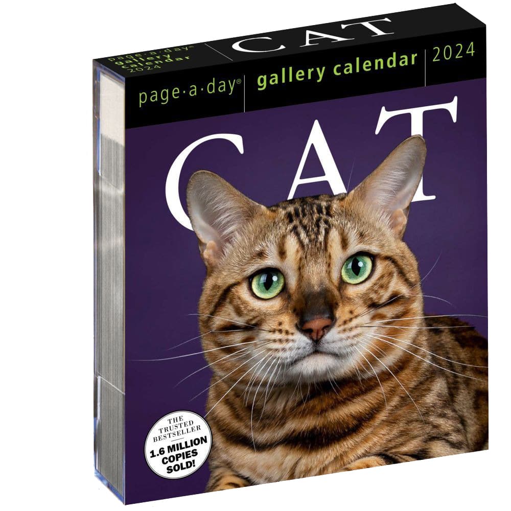 Cat Gallery 2024 Desk Calendar - Calendars.com