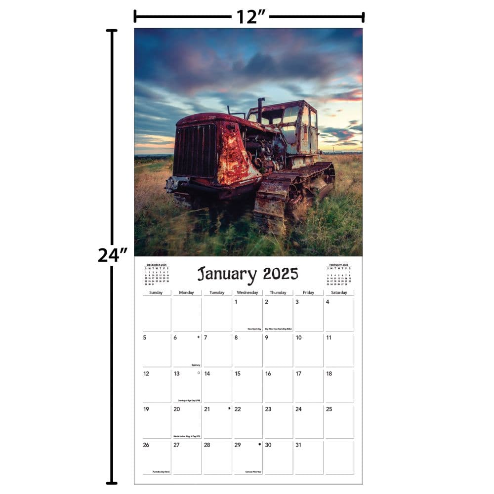 Tractors Photo 2025 Wall Calendar Fifth Alternate Image width=&quot;1000&quot; height=&quot;1000&quot;