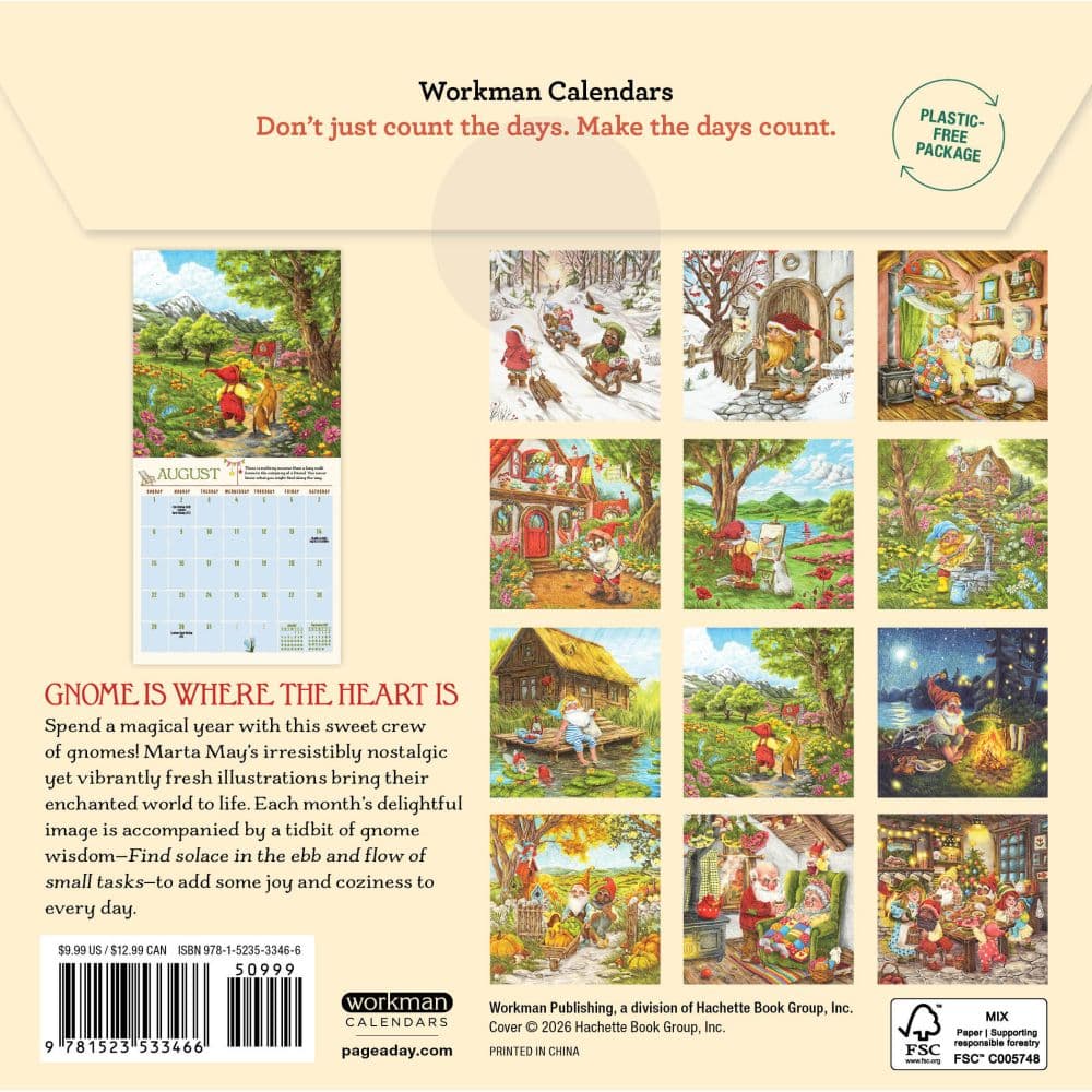 Gnome Life 2027 Mini Wall Calendar First Alternate Image