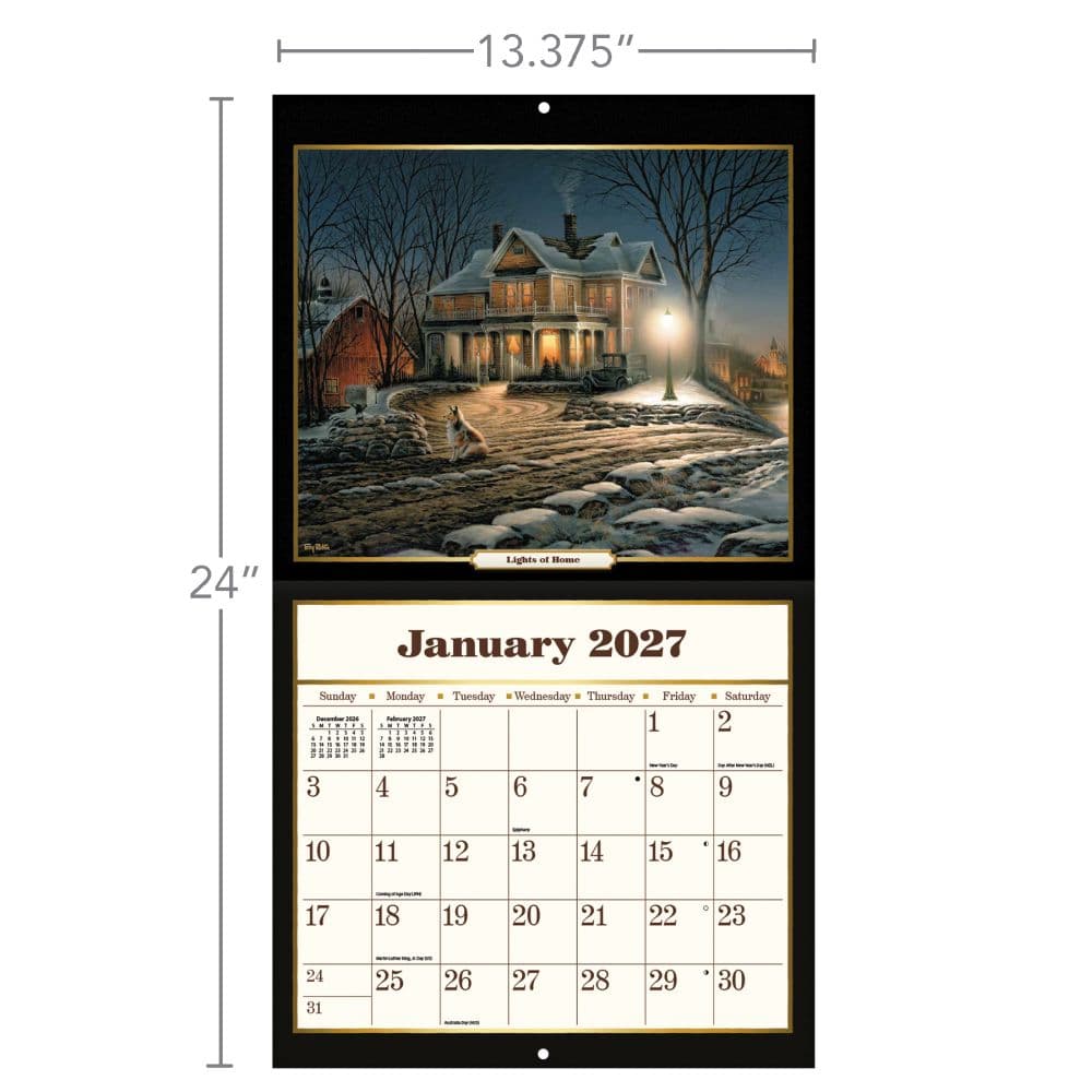 Terry Redlin Special Edition 2027 Wall Calendar Fifth Alternate Image