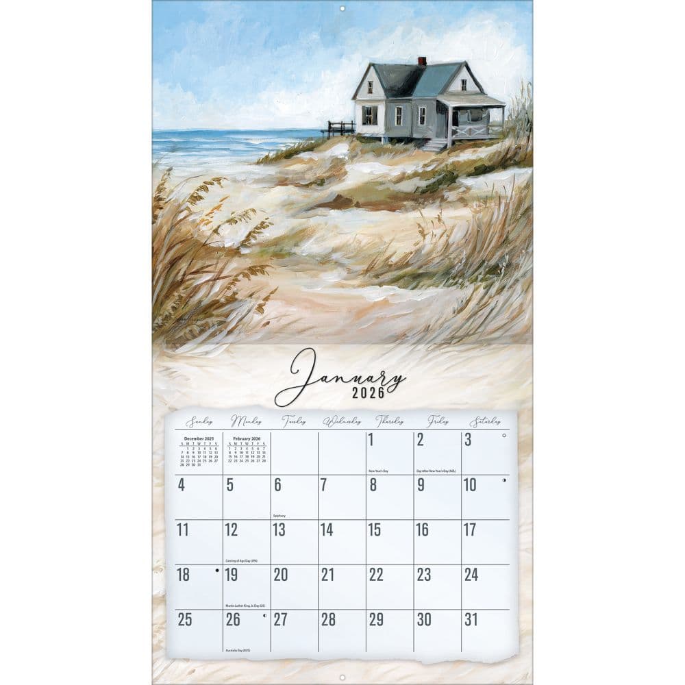 Coastal Shores 2026 Wall Calendar by Susan Winget_ALT1