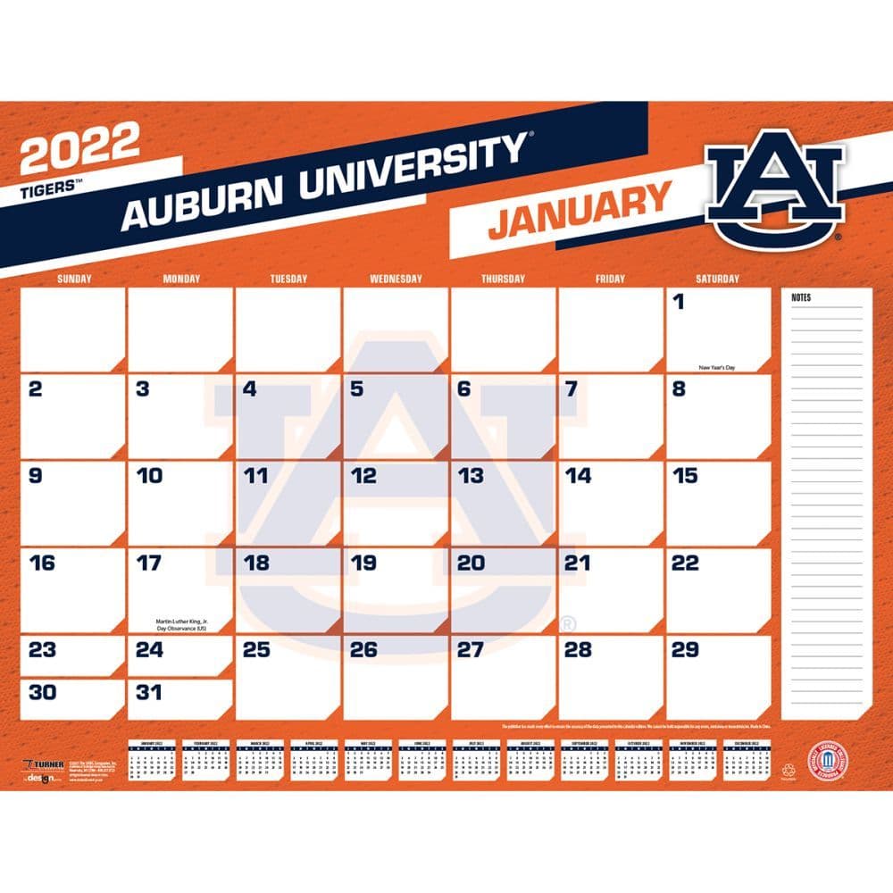 2022 Auburn Tigers Calendars