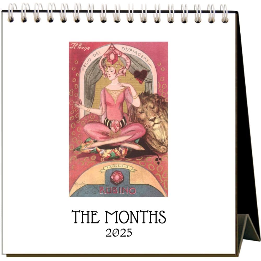 Months 2025 Easel Desk Calendar