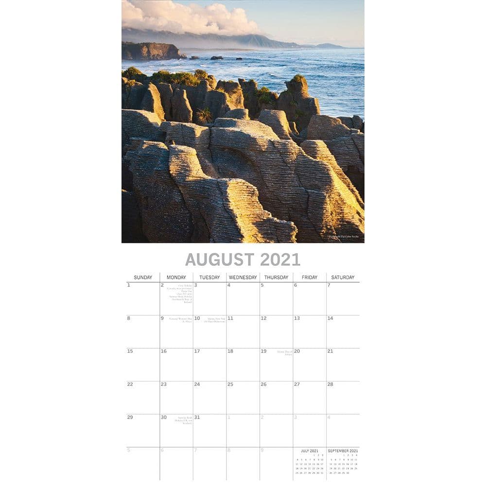 New Zealand Wall Calendar
