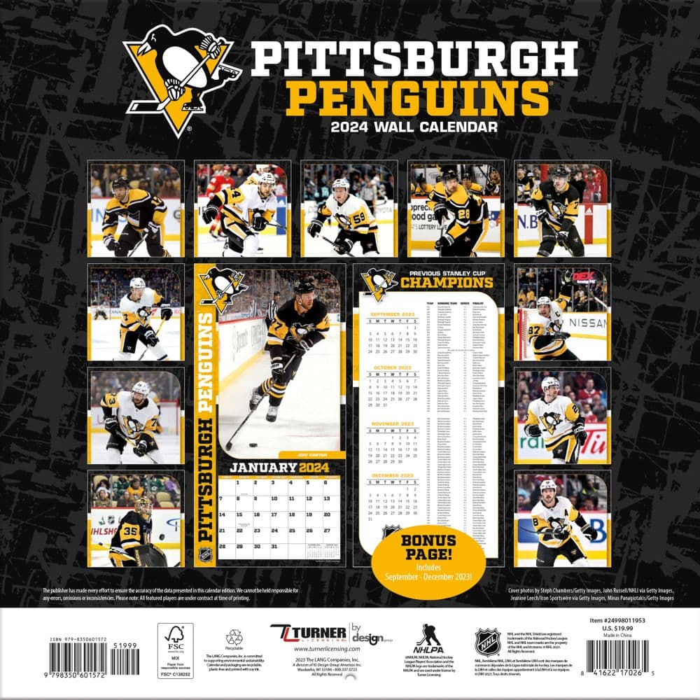 Pittsburgh Penguins 2024 Mini Wall Calendar First Alternate Image width=&quot;1000&quot; height=&quot;1000&quot;