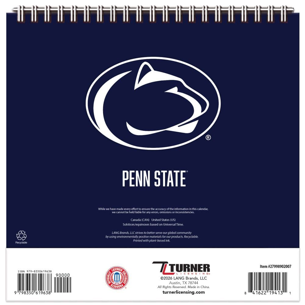 Penn State Nittany Lions 2027 Easel Desk Calendar Third Alternate Image