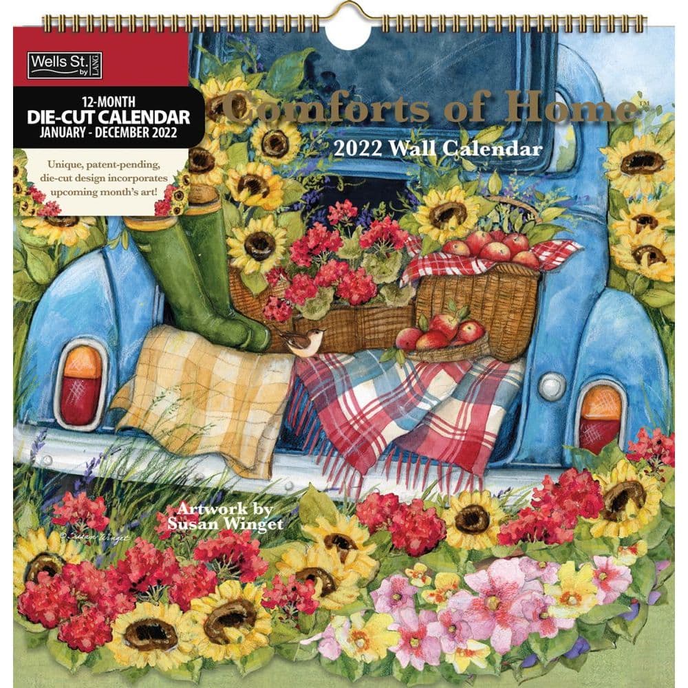 Comforts Of Home 2022 DieCut Spiral Calendar