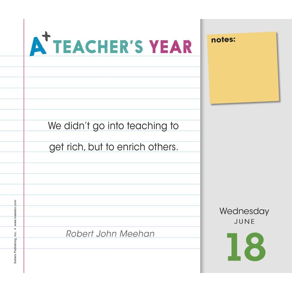 Teachers Year 2025 Desk Calendar Third Alternate Image width=&quot;1000&quot; height=&quot;1000&quot;