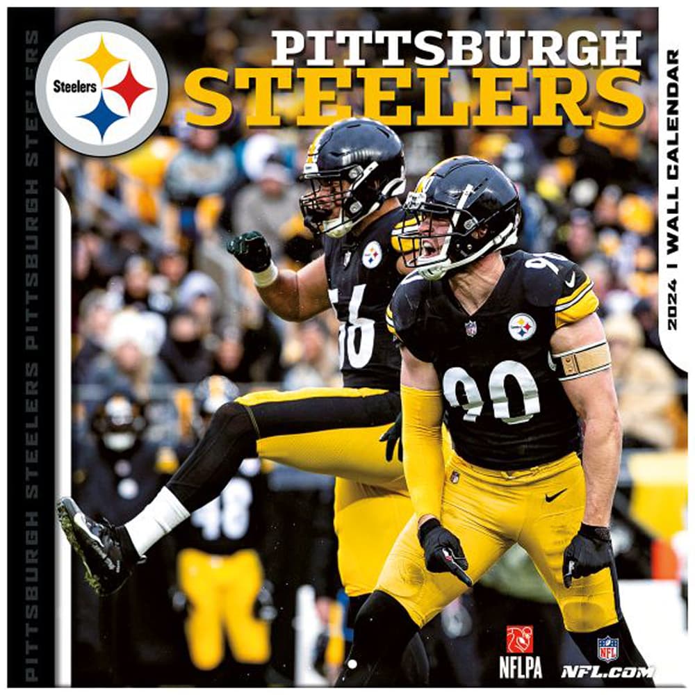 NFL Pittsburgh Steelers 2024 Mini Wall Calendar Main Product Image width=&quot;1000&quot; height=&quot;1000&quot;