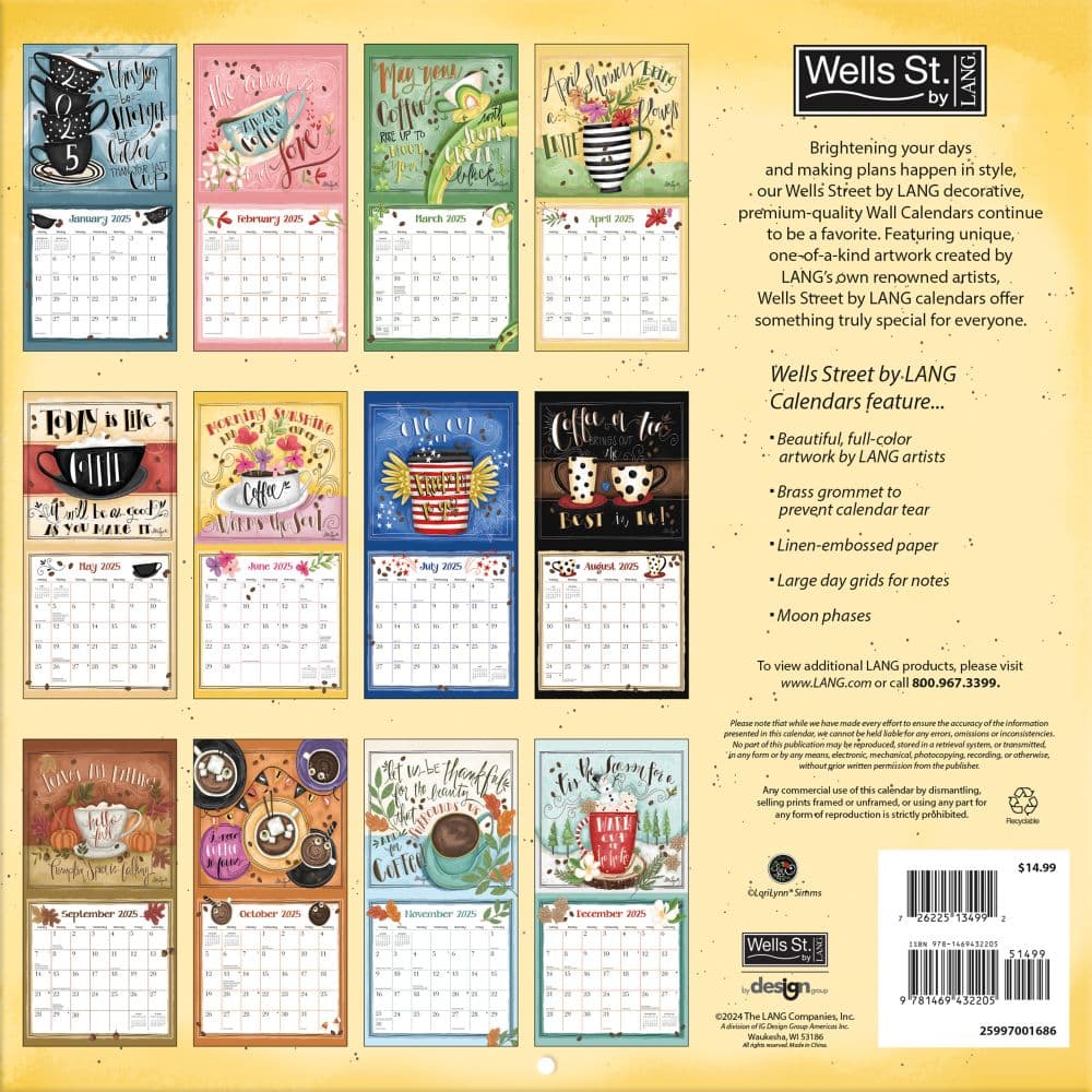 Java by Lorilyn Simms 2025 Wall Calendar First Alternate Image width=&quot;1000&quot; height=&quot;1000&quot;