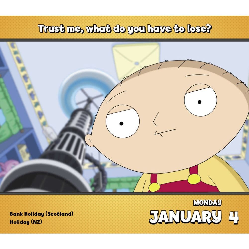 Family Guy Desk Calendar