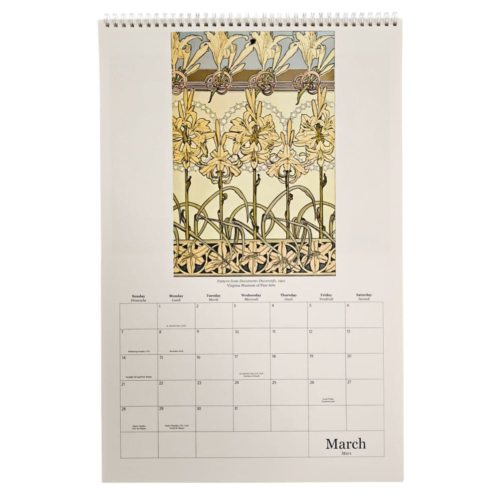 Mucha Poster 2027 Wall Calendar Fourth Alternate Image