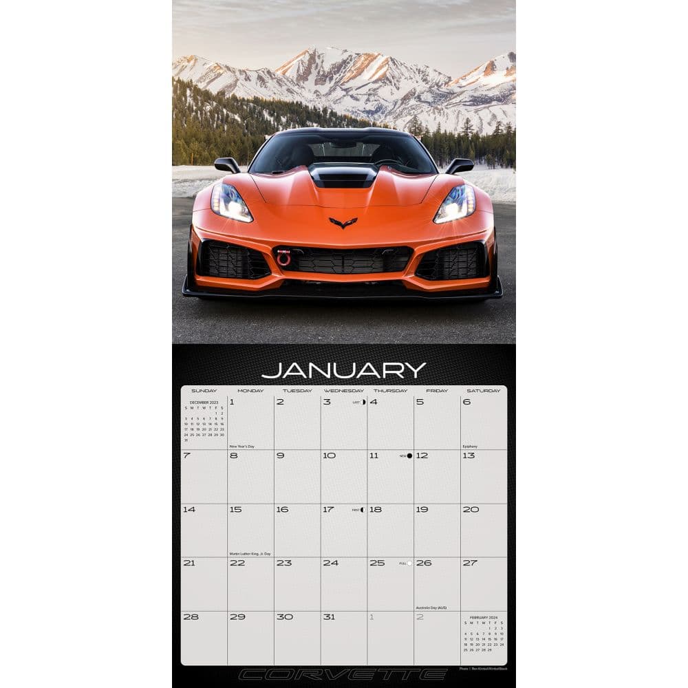 Corvette 2025 Wall Calendar