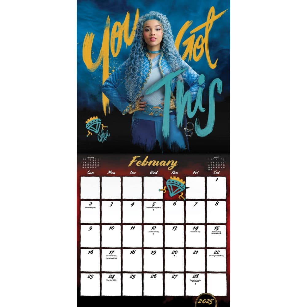 Descendants 4 2025 Wall Calendar Third Alternate Image