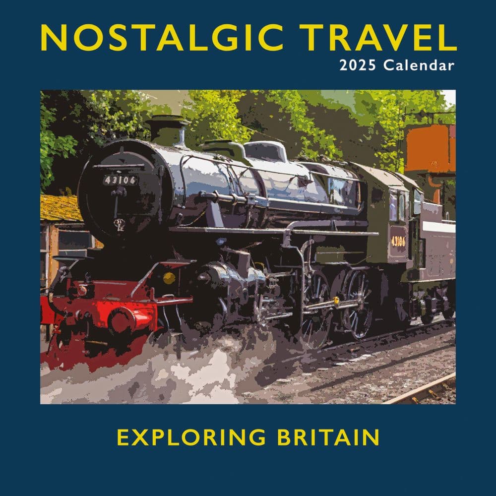 Nostalgic Travel 2025 Wall Calendar Main Product Image width=&quot;1000&quot; height=&quot;1000&quot;