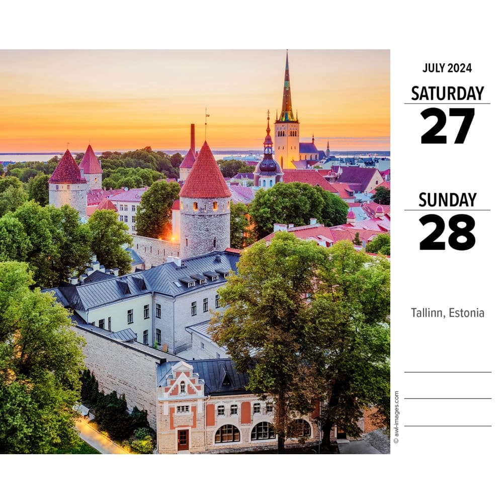 Wanderlust 2024 Desk Calendar