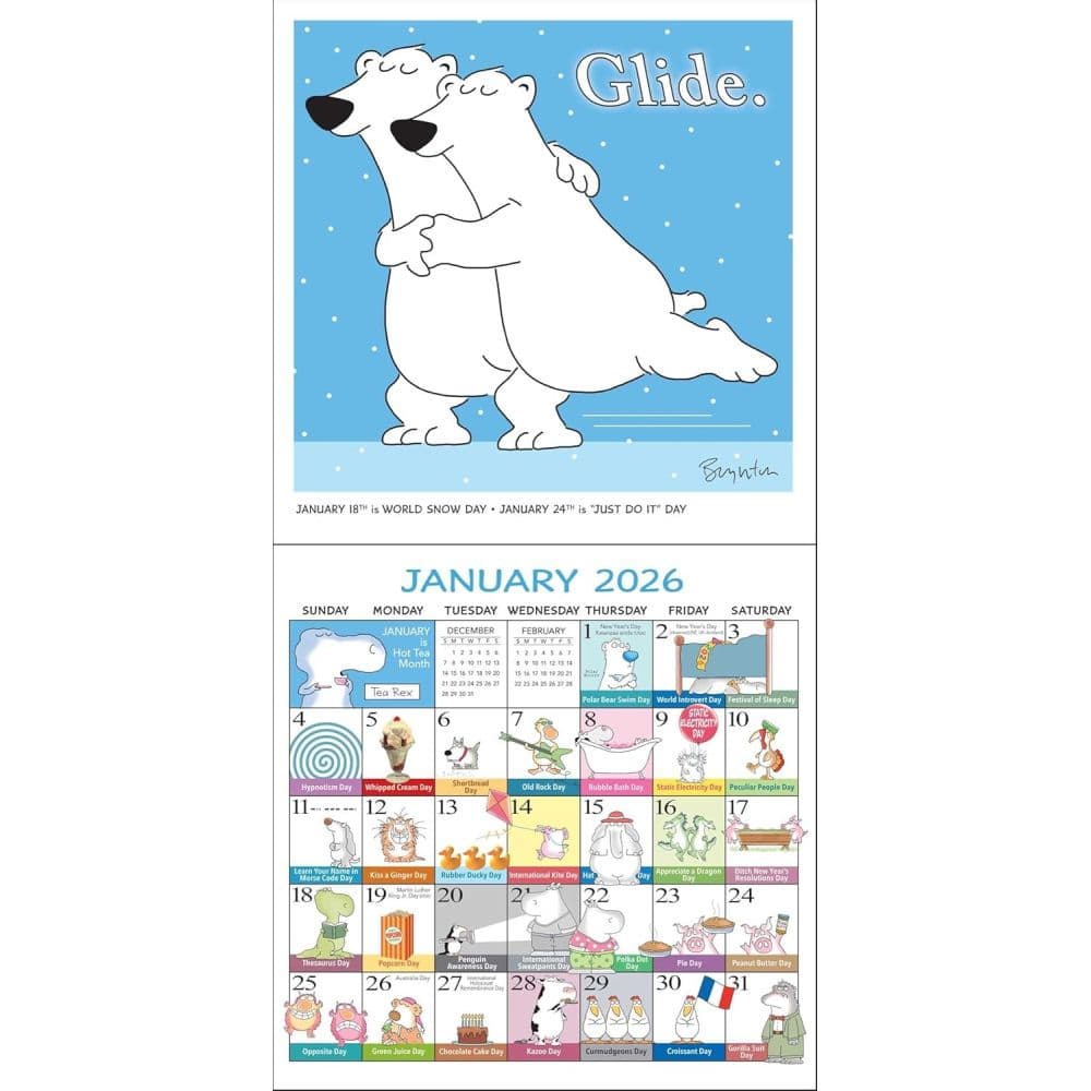 Every Days a Fabulous Holiday 2026 Wall Calendar by Sandra Boynton Second Alternate Image