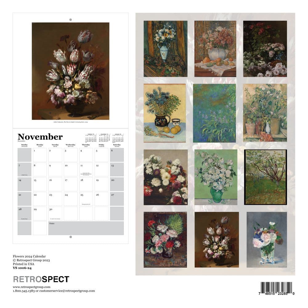 Flowers 2024 Square Wall Calendar First Alternate Image width=&quot;1000&quot; height=&quot;1000&quot;