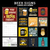 image Beer Signs 2024 Wall Calendar First Alternate Image width=&quot;1000&quot; height=&quot;1000&quot;