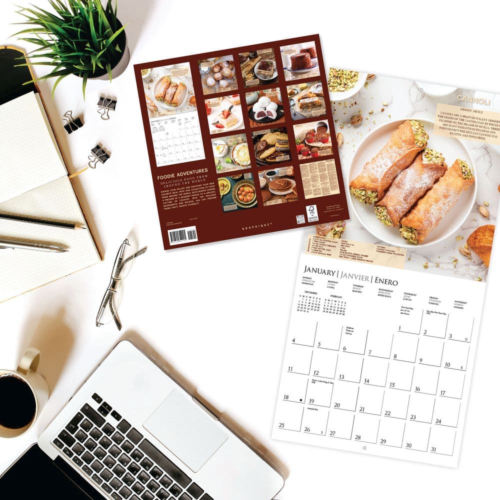 Foodie Adventures 2026 Wall Calendar Fourth Alternate Image