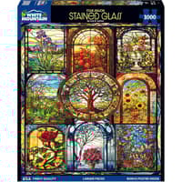 image Four Seasons Stained Glass 1000 Piece Puzzle by Lois B. Sutton Main Product Image