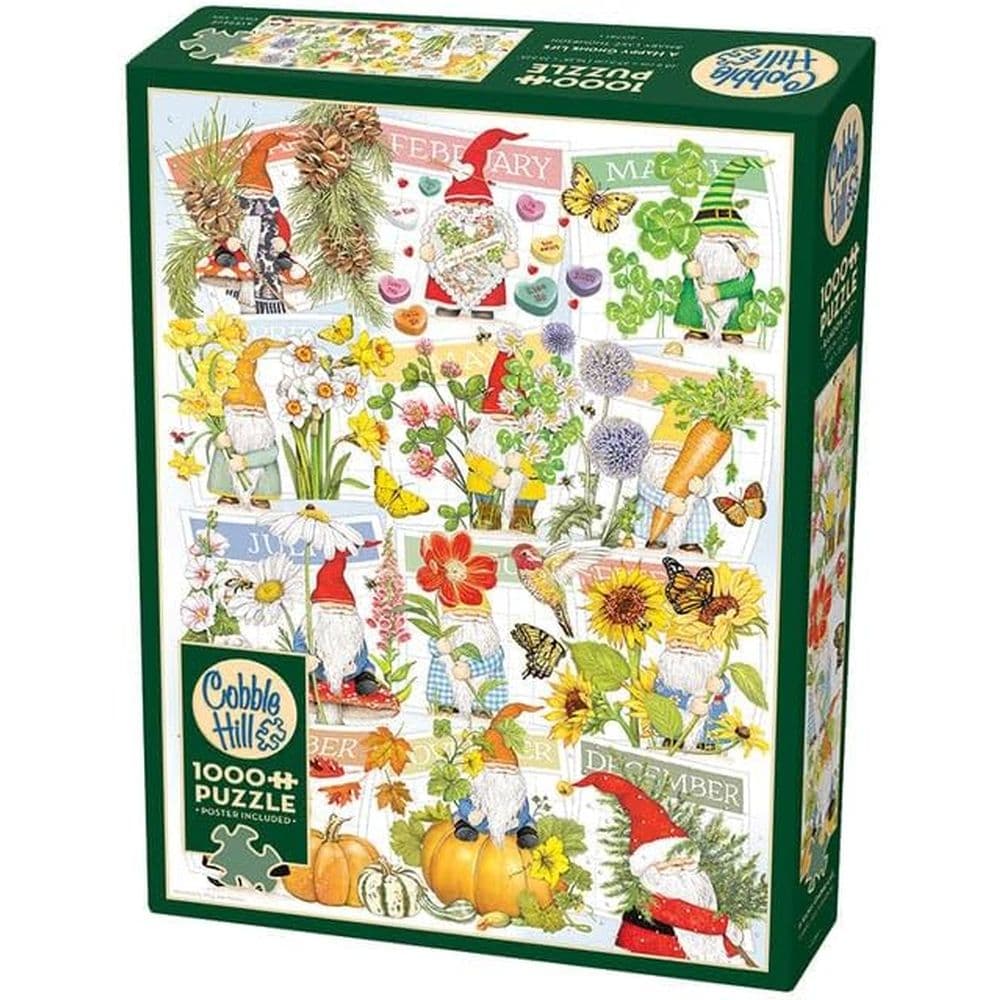 Happy Gnome Life 1000 Piece Puzzle front