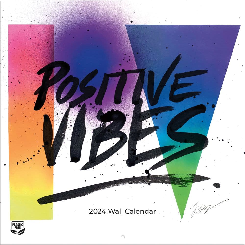 Positive Vibes 2024 Wall Calendar Main Image